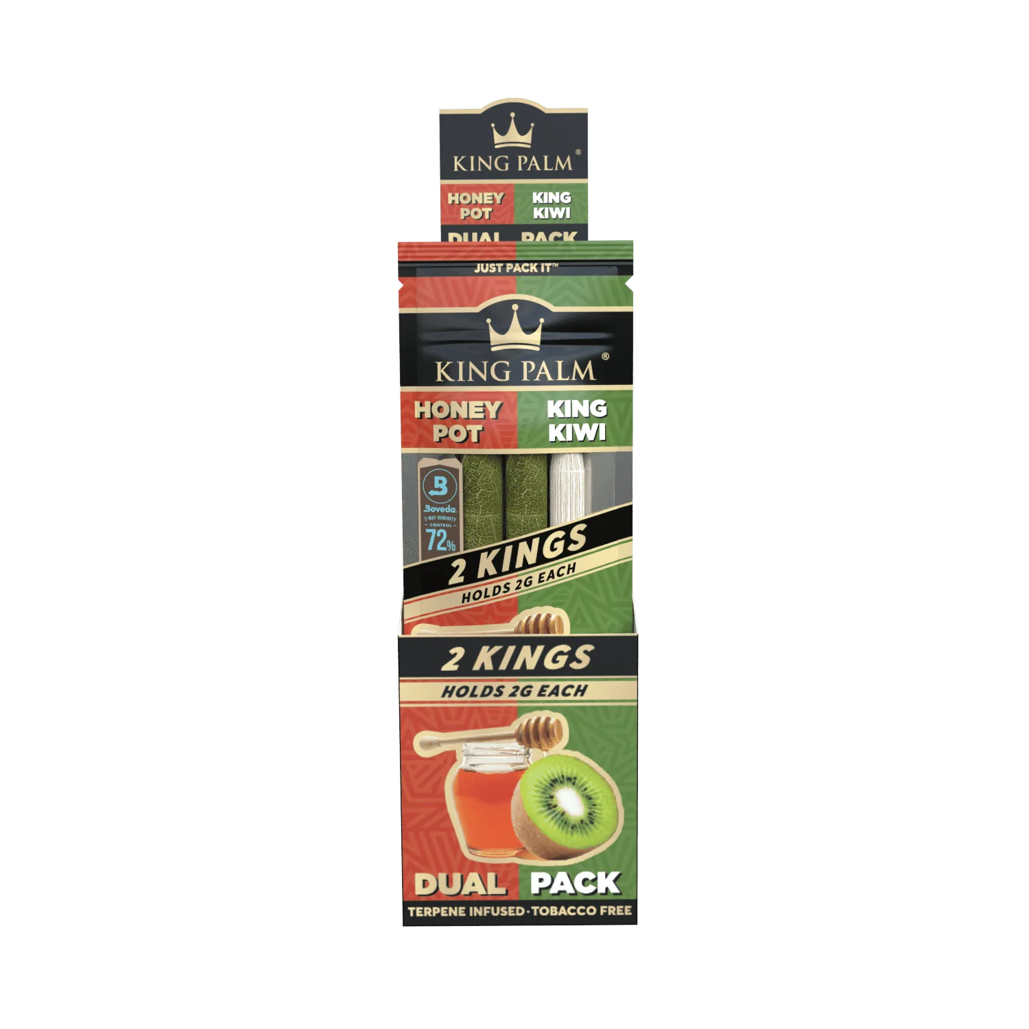 2 King Rolls - Dual Pack - Honey & Kiwi - 20 Units Per Display - Image 3