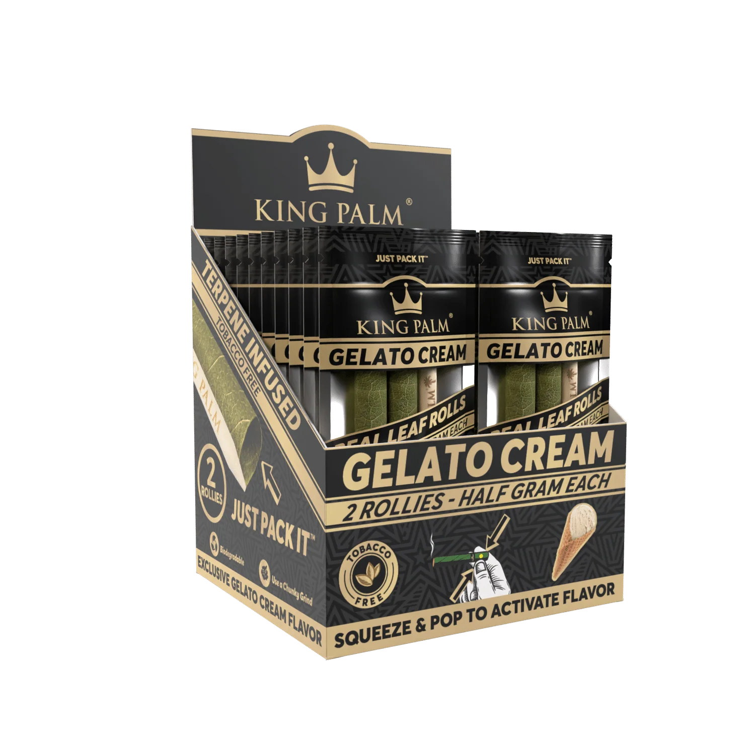 2 Rollie Rolls β Gelato Cream β Display Box β 20 Units Per Display
