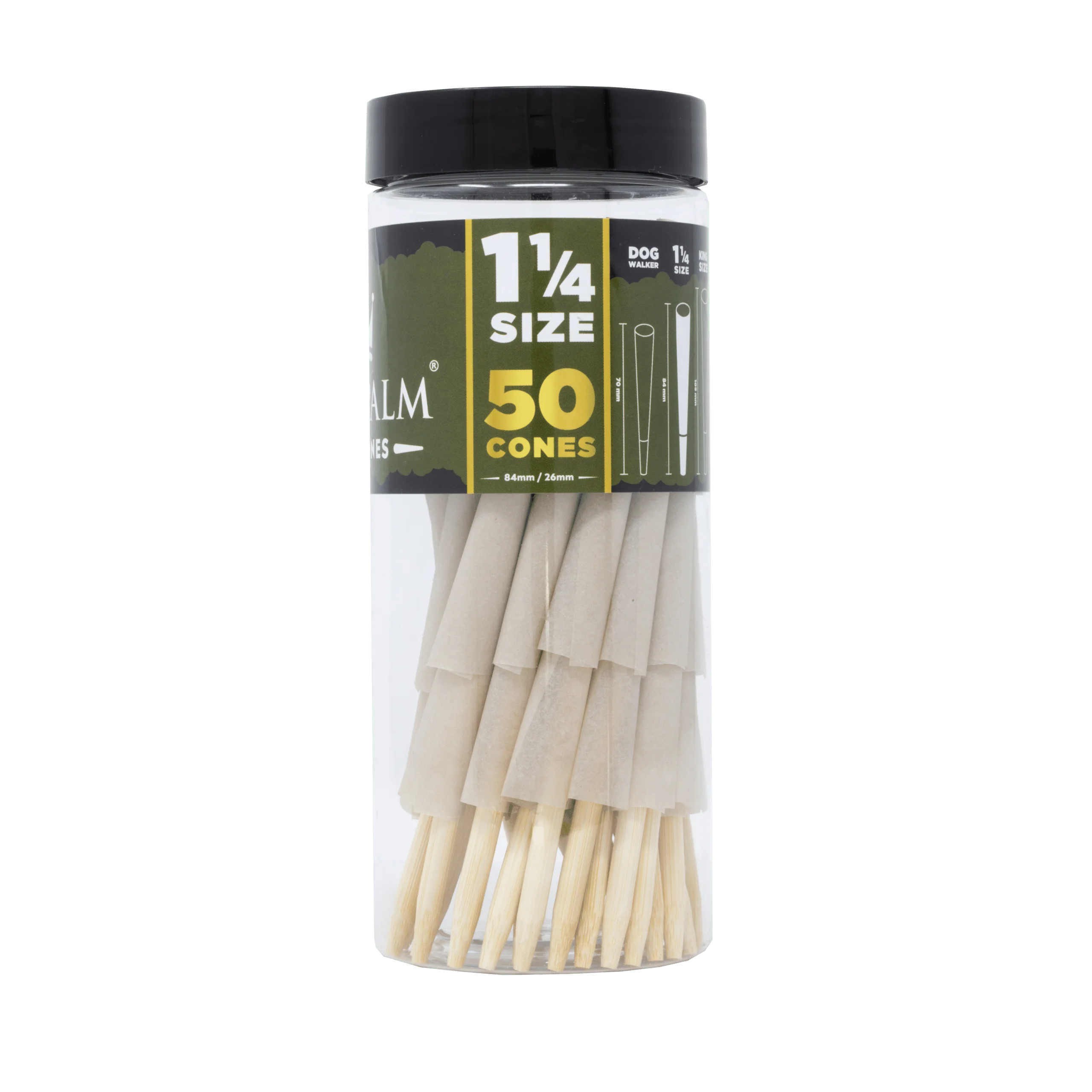 Bulk Pre-Rolled Cones β 1 1/4th Size - 50 ct - Tube - Image 3